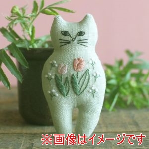 ピース Piece ピース 刺しゅうキット nekogao 刺繍ブローチ チューリップ PHC-130-2