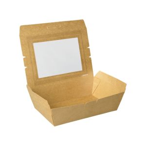 パックスタイル パックスタイル 弁当容器 クラフトパック窓付 172-120W【weeco】 1ケース(500) 00264093 メーカー直送 法人限定 代引不可 北海道沖縄離島不可
