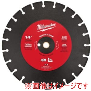 ミルウォーキー milwaukee ミルウォーキー 49-93-7340 14インチ 356mm ダイヤモンドブレード セグメント型 ダクタイル鋳鉄用 