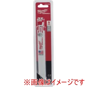 ミルウォーキー milwaukee ミルウォーキー 48-00-5092 THIN KERF金工用レシプロソーブレード 10TPI 152mm 5本パック 