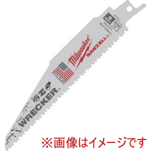 ミルウォーキー milwaukee ミルウォーキー 48-00-5701 WRECKER 解体用レシプロソーブレード 7/11 TPI 152mm 5本パック 