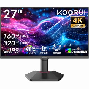 クールイ KOORUI KOORUI G2741L 27インチ 3840×2160 320Hz 1ms モニター