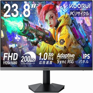 クールイ KOORUI KOORUI G2411P 24インチ 1920×1080 200Hz 1ms モニター
