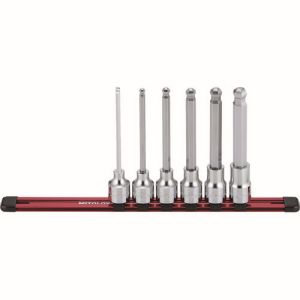 水戸工機 ミトロイ MITOLOY ミトロイ HHB407ML 1/2 ヘックスソケット ボールポイント ロング ホルダーセット 6コマ7点
