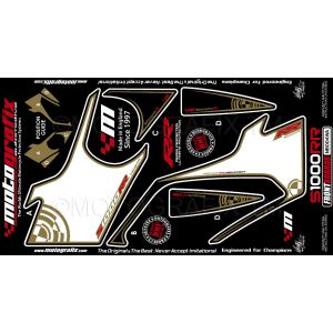 モトグラフィックス MOTOGRAFIX モトグラフィックス MT-NB004WA ボディパッド FRONT S1000RR 09-11