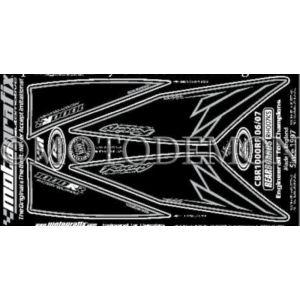 モトグラフィックス MOTOGRAFIX モトグラフィックス MT-RH007KS ボディパッド REAR CBR1000RR 06/07