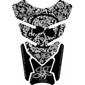 モトグラフィックス MOTOGRAFIX モトグラフィックス MT-ST076KS タンクパッド BLK/シルバー STREET QUADPAD