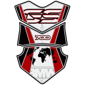 モトグラフィックス MOTOGRAFIX モトグラフィックス MT-TB024WR タンクパッド WHT/レッド BMW F700GS 12-15