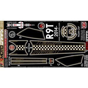 モトグラフィックス MOTOGRAFIX モトグラフィックス MT-TKB001KCA ボディパッド TANK&SEAT KIT BMW R Nine T 14-18