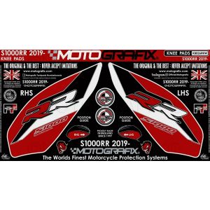 モトグラフィックス MOTOGRAFIX モトグラフィックス MT-KB026RKW ボディパッド KNEE BMW S1000RR 19-