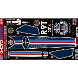 モトグラフィックス MOTOGRAFIX モトグラフィックス MT-TKB001UGSB ボディパッド TANK&SEAT KIT BMW R Nine T 14-19