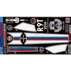 モトグラフィックス MOTOGRAFIX モトグラフィックス MT-TKB001UGSW ボディパッド TANK&SEAT KIT BMW R Nine T 14-19