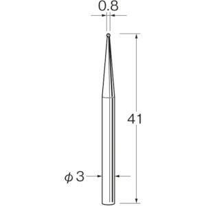 日本精密機械工作 リューター N1008 軸付電着ボラゾン砥石 日本精密機械工作