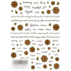 イングカワモト イングカワモト ツメキラ ネイルシール ショコラブラウン NN-CBR-101