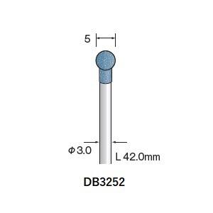ミニター ミニモ Minimo ミニター ミニモ DB3252 研磨用ゴム砥石 WA ハード #120 φ5 10本 