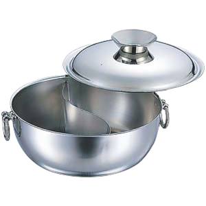 和田助製作所 和田助製作所 SW 電磁用しゃぶしゃぶ鍋ST柄仕切付 23cm