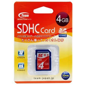 チーム Team チーム SDHC 4GB TG004G0SD28X Class10 Team