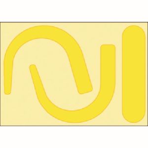 つくし工房 つくし工房 891-Y 安全帯フック用蛍光ステッカー 蛍光イエロー