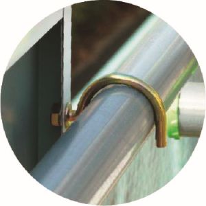 つくし工房 つくし工房 9003 スチール製フラット掲示板専用単管取付金具