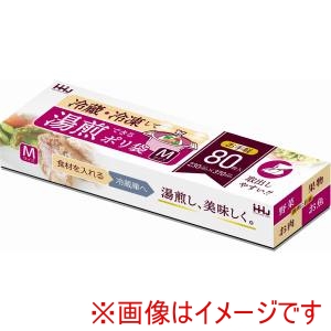 ハウスホールド ハウスホールドジャパン KY02 湯煎ポリ袋M 80枚 半透明 0.010