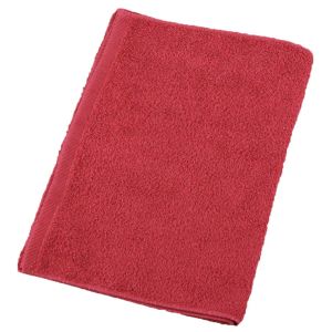 ミューファン ミューファン ミューファン 抗菌フェイスタオル 12枚入 赤