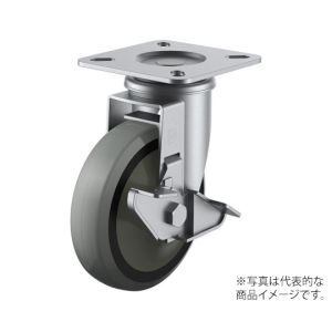 ユーエイキャスター YUEI ユーエイキャスター SUS-GUJ-130S ステンレスキャスターシングルS自在車 130径ナイロンホイルウレタン車