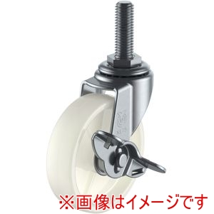 ユーエイキャスター YUEI ユーエイキャスター LT-40NS-M12-14 ねじ込み式 自在 キャスター ナイロン 車輪径40mm Lタイプ LT-S型 ネジ寸法M12×14ピッチ1.25