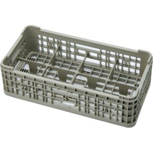 石川樹脂工業 石川樹脂工業 HK-221-8 サイクル 洗浄 ハーフ 8仕切ラック 131mm 受注生産キャンセル不可