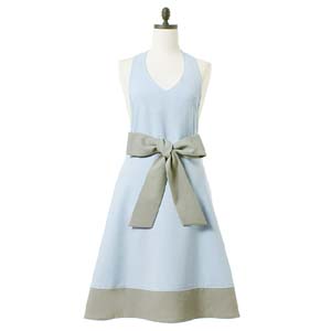 アームボーテ Amebaute アームボーテ ローブエプロン サックス&ライトグレー ARB23