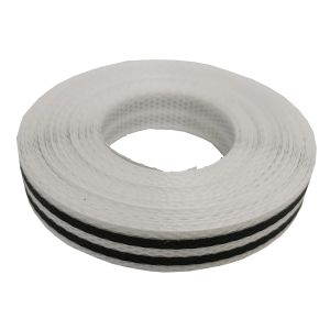 紺屋商事 紺屋商事 PPバンド 手仕事用 15mm ｘ 10m 白黒ストライプ 321110 手芸用プラバンド