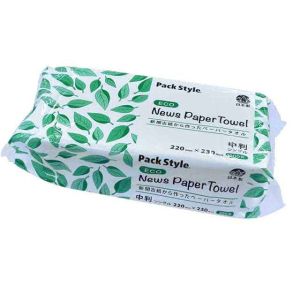 パックスタイル パックスタイル ペーパータオル PSニュースペーパータオル 中判 シングル 再生紙 1ケース(30) 00555937 メーカー直送 法人限定 代引不可 北海道沖縄離島不可