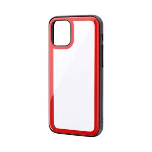 MSソリューションズ LEPLUS MSソリューションズ iPhone 12 mini ラウンドエッジガラスシェルケース SHELL GLASS Round レッド LP-IS20SGRRD