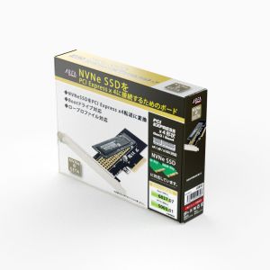 エアリア AREA AREA SD-PE4M2-B NVMe M.2 SSDをPCI Express×4に接続するボード