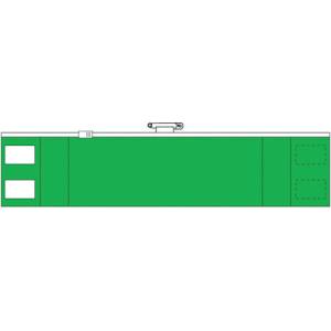 ユニット UNIT ユニット 848-41A ファスナー付腕章 緑 差し込み式  軟質ビニール 90×420