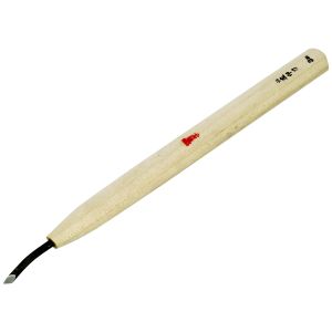 梅心子圀光 梅心子圀光 本職用彫刻刀 左印刀 曲 3mm