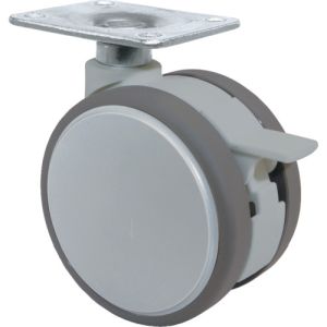 東海キャスター 東海キャスター F075WS プレート式双輪キャスター 75径 自在S付