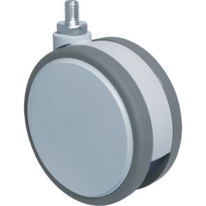 東海キャスター 東海キャスター F100N8 ねじ込み双輪キャスター 100径 自在 M8x1.25