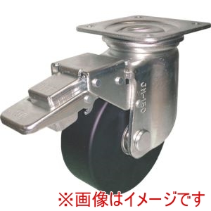 ヨドノ ヨドノ HEMC-JMB150CD 重荷重用導電MCナイロン車輪 ベアリング入 自在金具ストッパー付