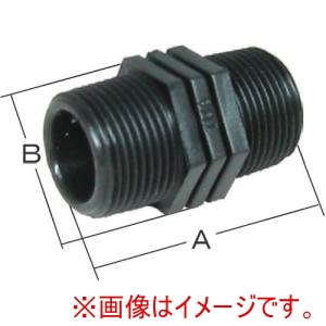 岩崎製作所 岩崎製作所 49NIP25P 樹脂 PP 製 配管継手 六角ニップル