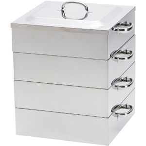 神子島製作所 kagoshima 神子島製作所 PE 業務用 角蒸器 3段 39cm 角型蒸器