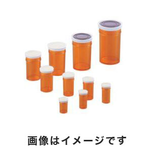 上園容器 上園容器 スチロール棒瓶 標本瓶 70mL 茶 S-70 1-9730-06