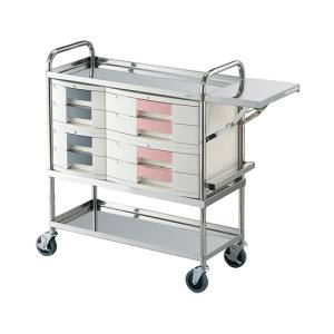 アズワン AS ONE アズワン 7-3562-02 とっても静かな処置車 トレイBOX A4用+A3用 メーカー直送 代引不可 北海道沖縄離島不可