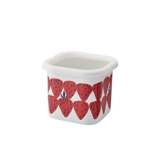 豊琺瑯 豊琺瑯 プルーン ホーロー キューブストッカー S あかいちご PCS-301