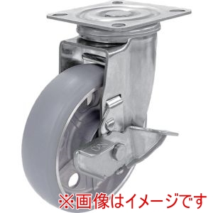 ユーエイキャスター YUEI ユーエイキャスター SUS-AUUJ2-150S プレート式 自在 ステンレスキャスター アルティメットウレタン 車輪径150mm Jタイプ SUS-J2-S型 