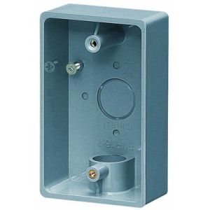 未来工業 ミライ 未来工業 PVR16-1 露出スイッチボックス 1方出 適合管VE14 16 グレー 1個