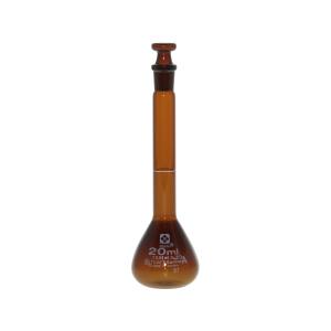 柴田科学 SIBATA 柴田科学 026100-20 メスフラスコ 茶 カスタムA 20mL