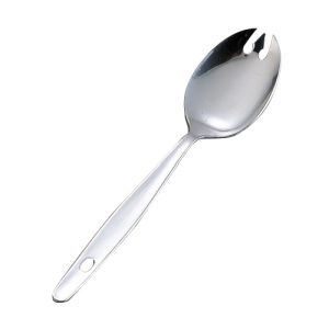 エムテートリマツ MTI エムテートリマツ 松印 18-0 給食用 先割スプーン 150mm 穴明