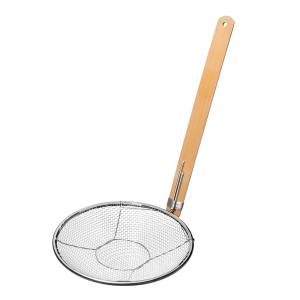 シンドー シンドー SN 18-8 竹柄 そば揚げ 6寸 縦 L 型