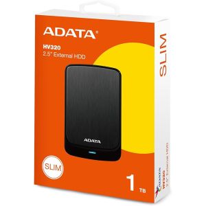 エイデータ ADATA ADATA AHV320-1TU31-CBK-I 外付けハードディスク 1TB ブラック メーカー保証3年