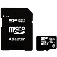 シリコンパワー silicon power シリコンパワー SP016GBSTHBU1V10-SP microSDHC 16GB UHS-I Class10 ELITE